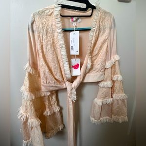 Women beige top